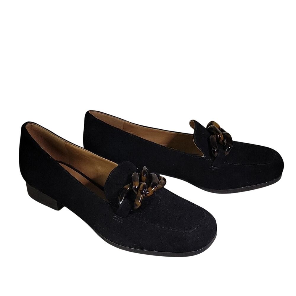 Kate Spade New York Rowan Slip On Loafers Black Suede Womens Size 5 NEW
